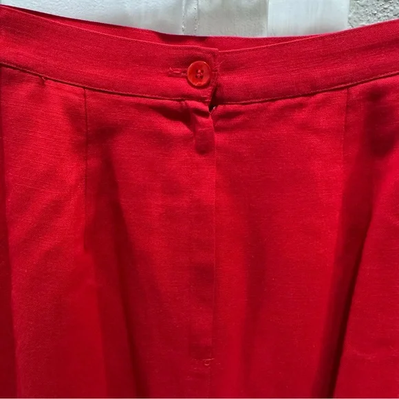 Nordstrom Vintage Red Women's Pencil Skirt with pockets - Picture 4 of 16